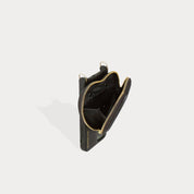 Willa Heart Crossbody Bandolier - Black/Gold
