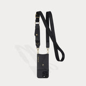 Lana Side-Slot Crossbody - Black/Gold