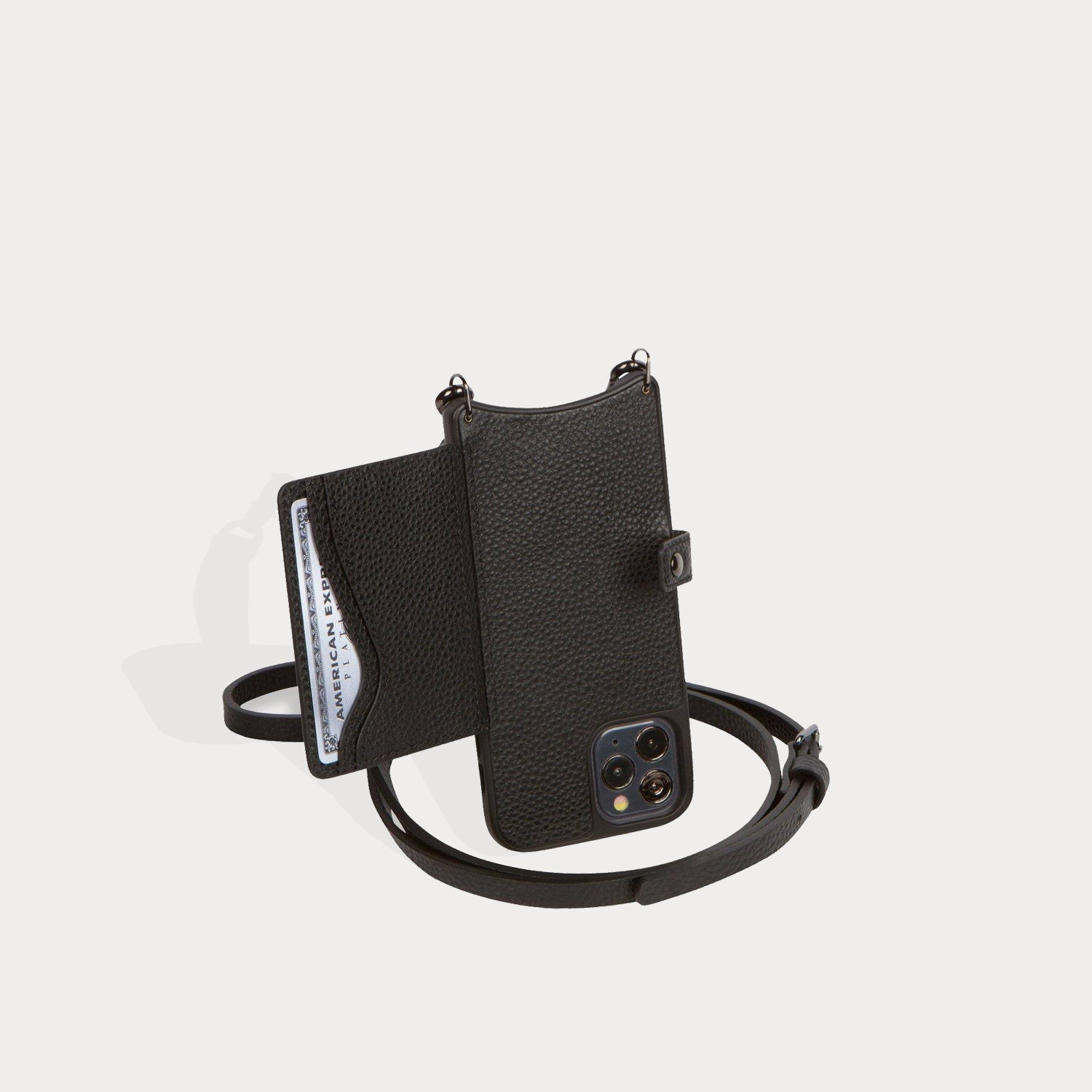 Mila MagSafe Charging Crossbody Bandolier - Black/Pewter