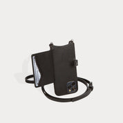 Mila MagSafe Charging Crossbody Bandolier - Black/Pewter