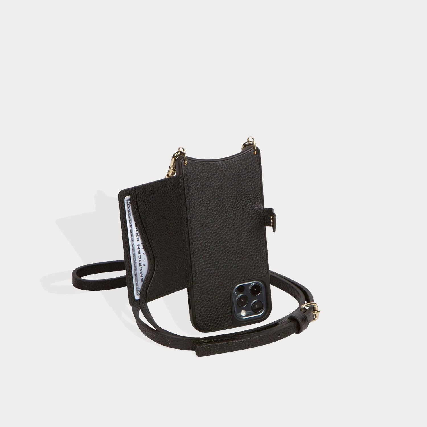 Mila MagSafe Charging Crossbody Bandolier - Black/Gold
