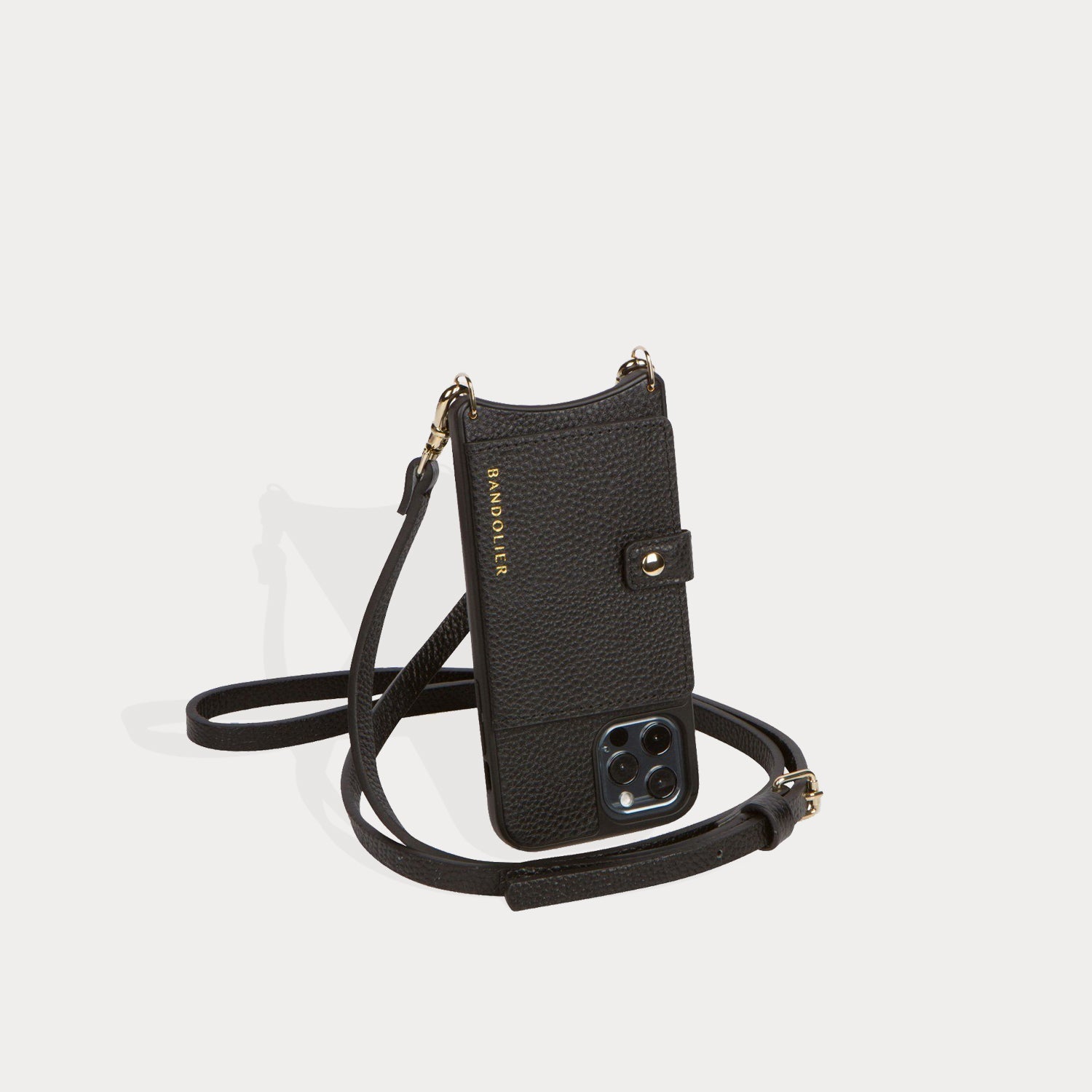 Mila MagSafe Charging Crossbody Bandolier - Black/Gold
