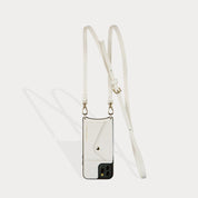 Donna Side Slot Crossbody Bandolier - Ivory/Gold