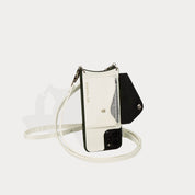 Donna Side Slot Crossbody Bandolier - Ivory/Gold