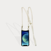 Donna Side Slot Crossbody Bandolier - Ivory/Gold