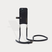 Mila MagSafe Charging Crossbody Bandolier - Black/Pewter