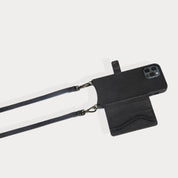 Mila MagSafe Charging Crossbody Bandolier - Black/Pewter