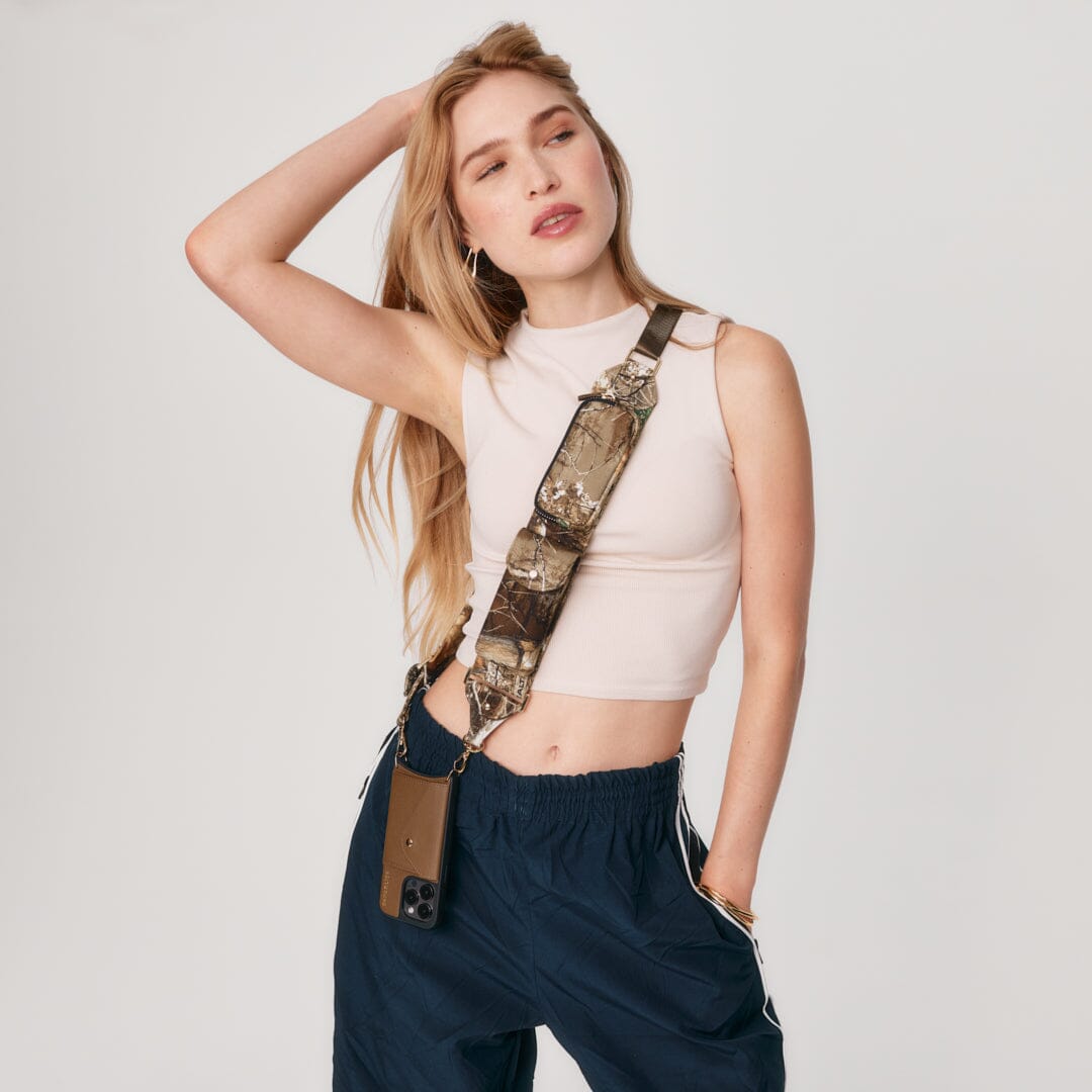 Billie Crossbody Utility Strap Only - Realtree/Gold