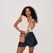Dillon Bag - Tan/Gold