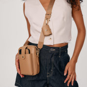 Dillon Bag - Tan/Gold