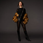 Estelle Pearl Crossbody Set - Black/Gold