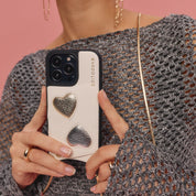 Gia Crossbody Bandolier - Heart Ivory/Gold