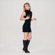 Gia Crossbody Bandolier - Black Heart/Gold