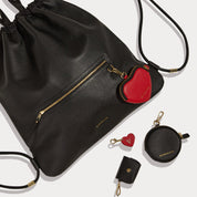 Drawstring Backpack - Black/Gold