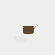 Avery AirPods Clip-On Pouch - Forest Brown/Gold