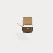 Avery AirPods Clip-On Pouch - Forest Brown/Gold