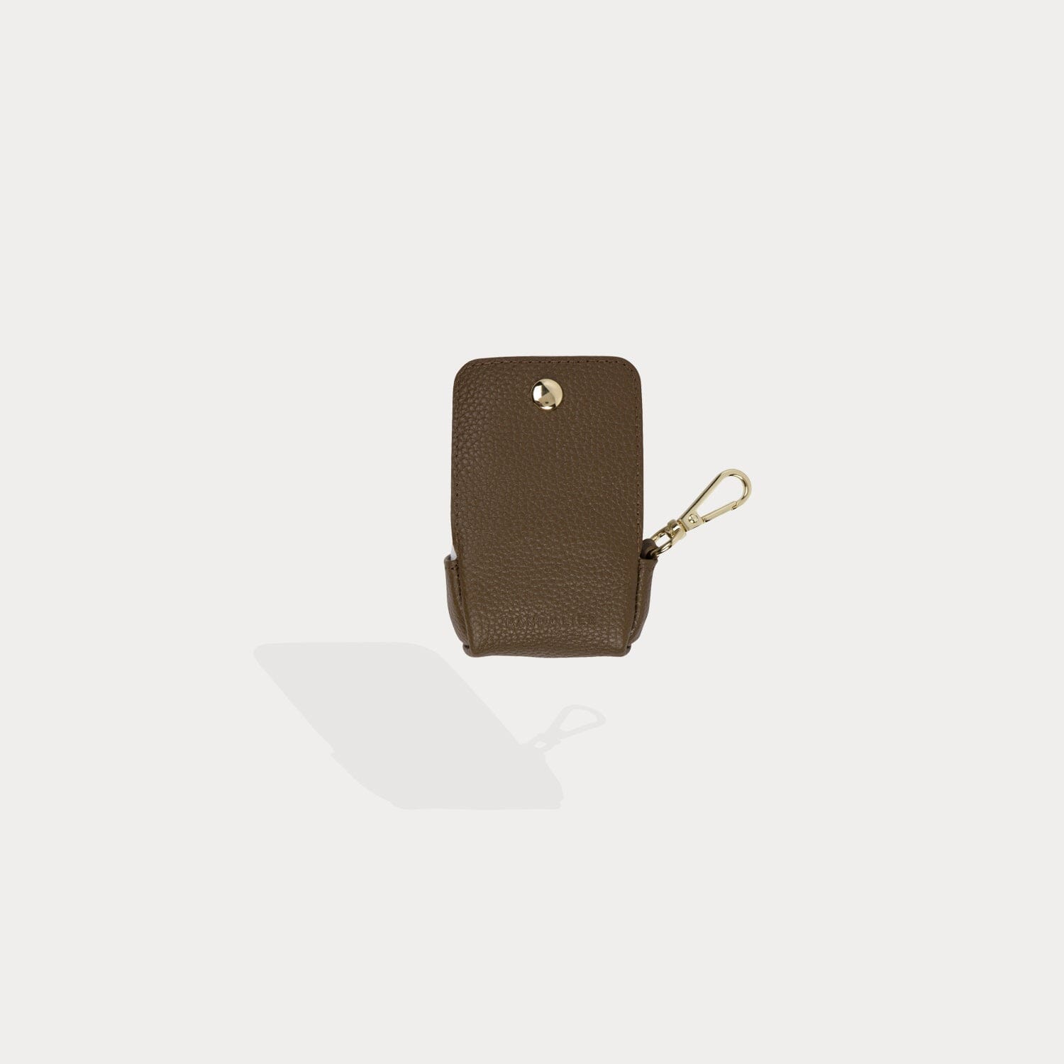 Avery AirPods Clip-On Pouch - Forest Brown/Gold