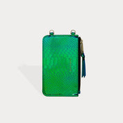 Ariel Classic Zip Pouch  - Iridescent Blue Green/Gold