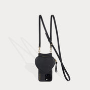 Willa Heart Crossbody Bandolier - Black/Gold