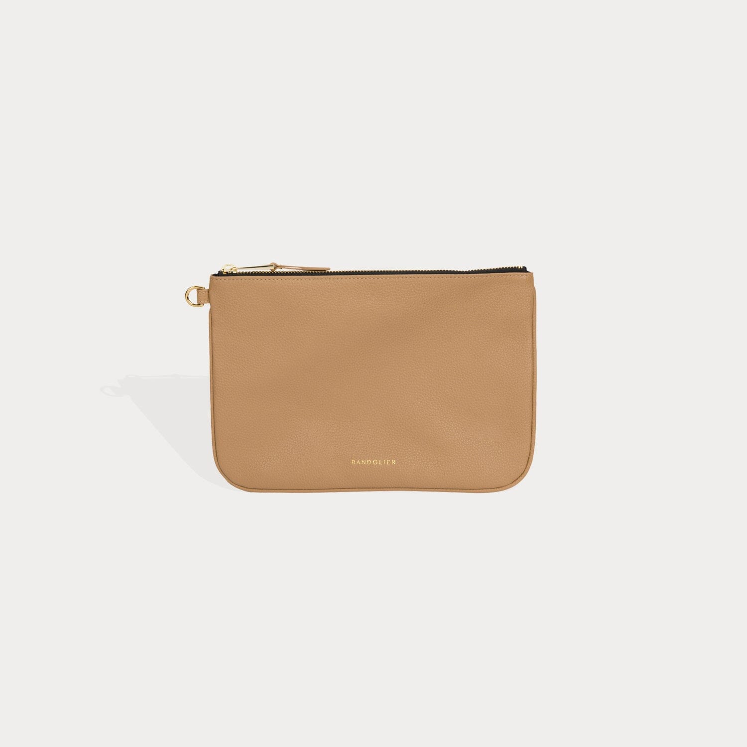Carryall Zip Pouch - Tan/Gold