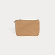 Carryall Zip Pouch - Tan/Gold
