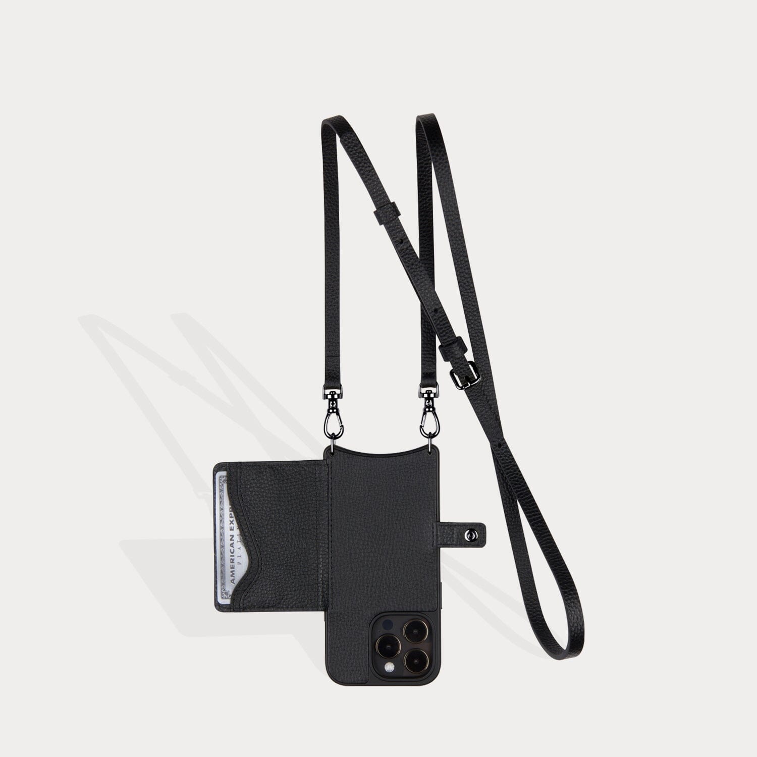 Mila MagSafe Charging Crossbody Bandolier - Black/Pewter