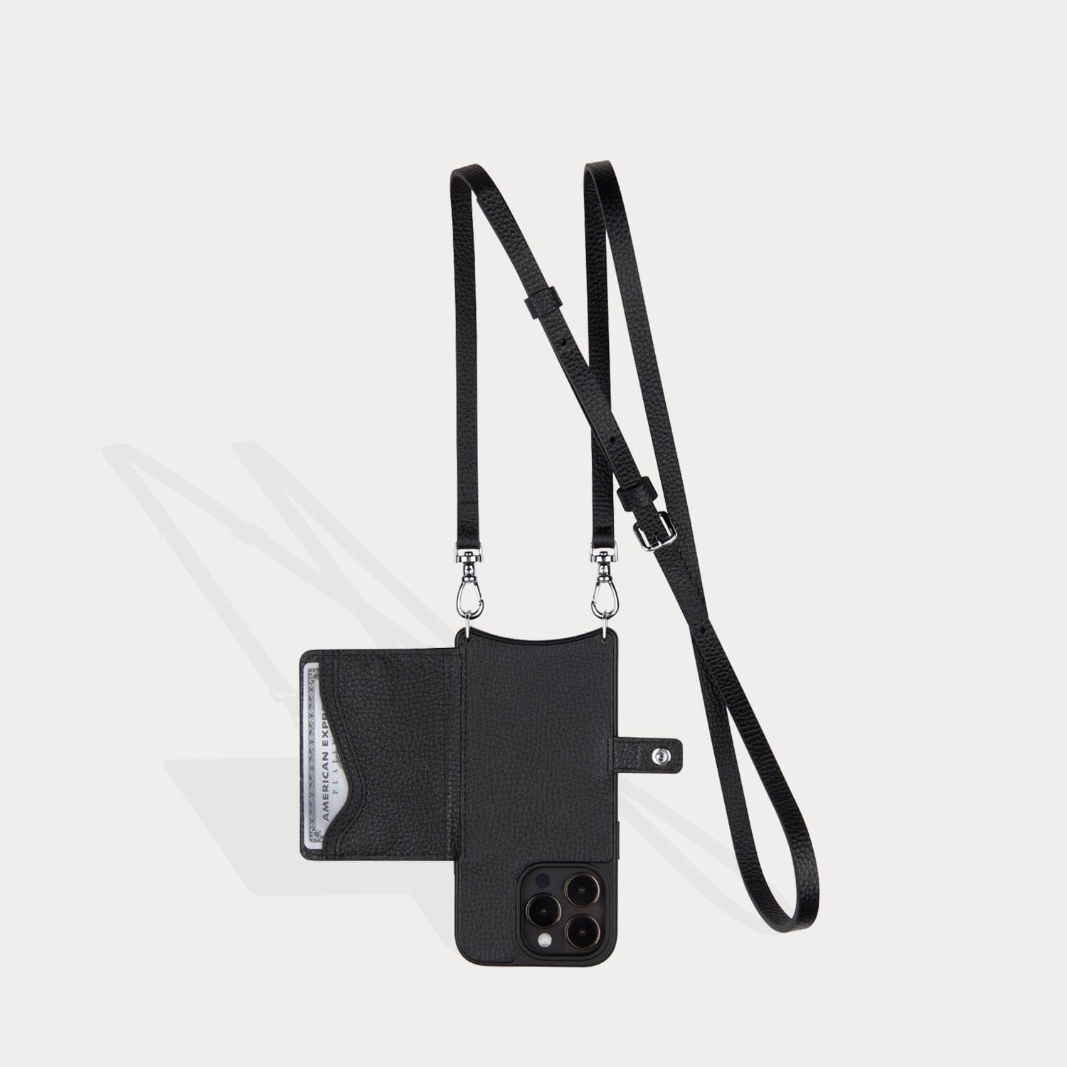Mila MagSafe Charging Crossbody Bandolier - Black/Silver