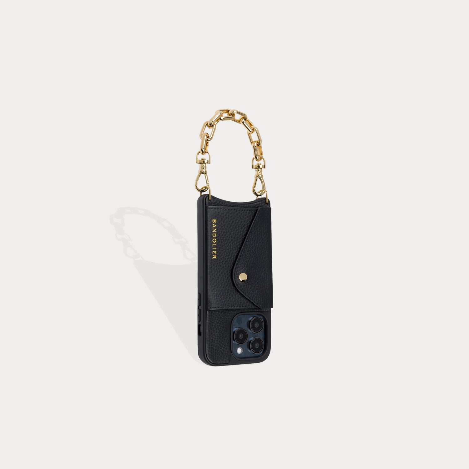 Astrid Wristlet - Black/Gold