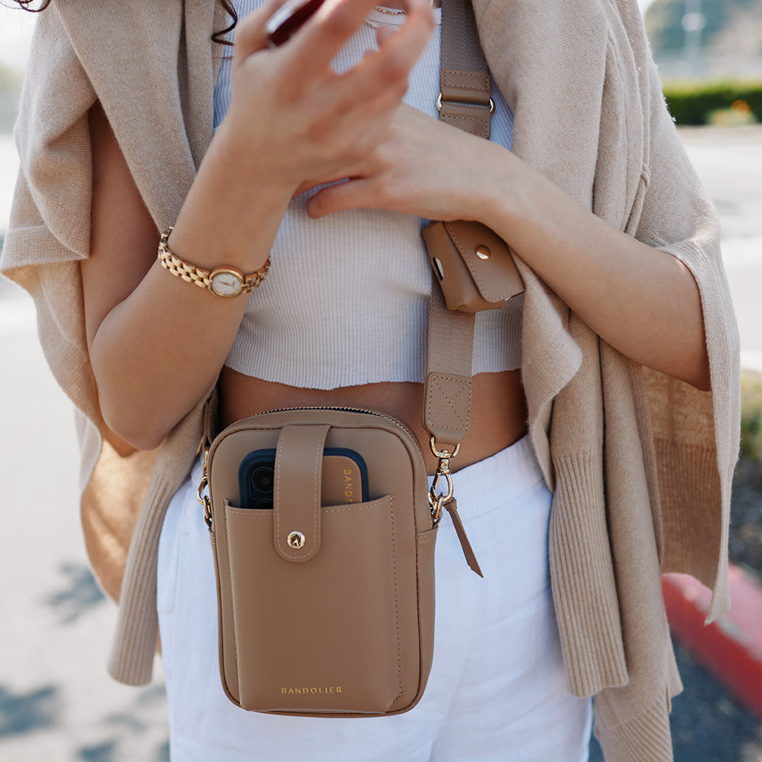 Dillon Bag - Tan/Gold