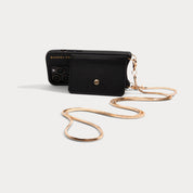 Gia Heart MagSafe Charging Crossbody Bandolier - Black/Red/Gold