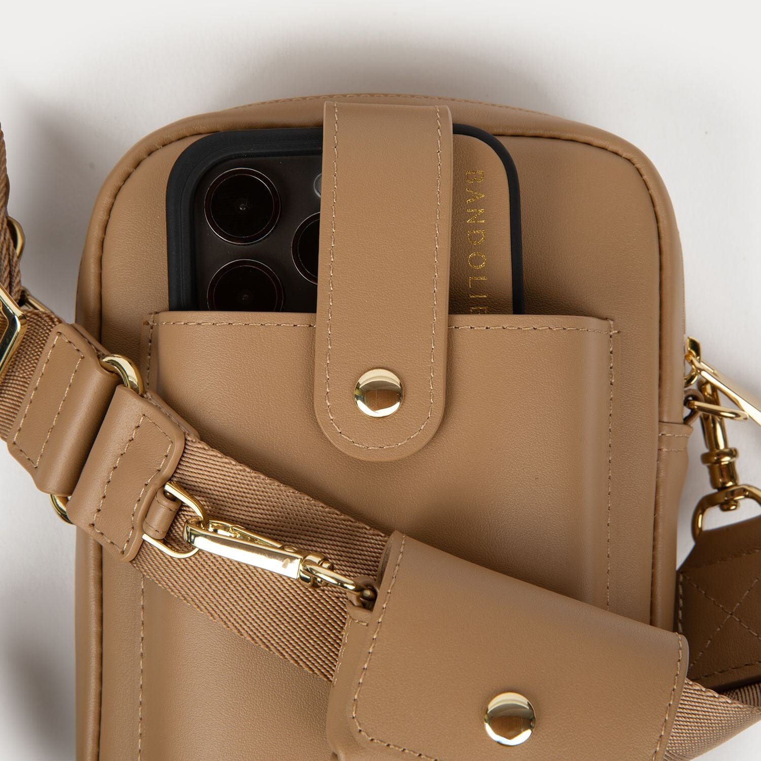 Dillon Bag - Tan/Gold