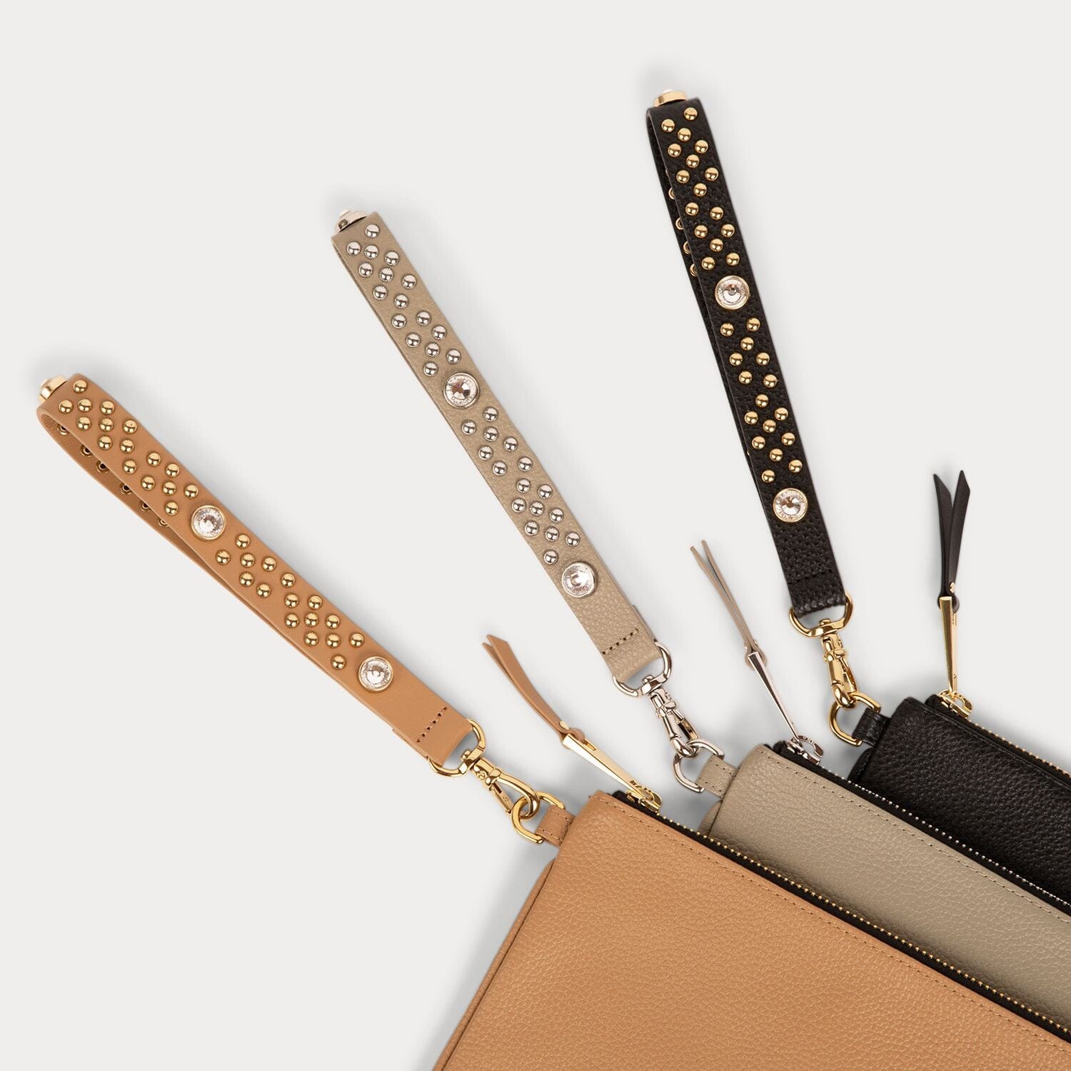 Ava Clutch - Tan/Gold